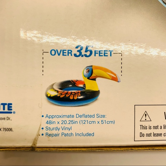 NWT Kids Stuff Toucan Swim Ring Over 3.5 feet! - Picture 3 of 4